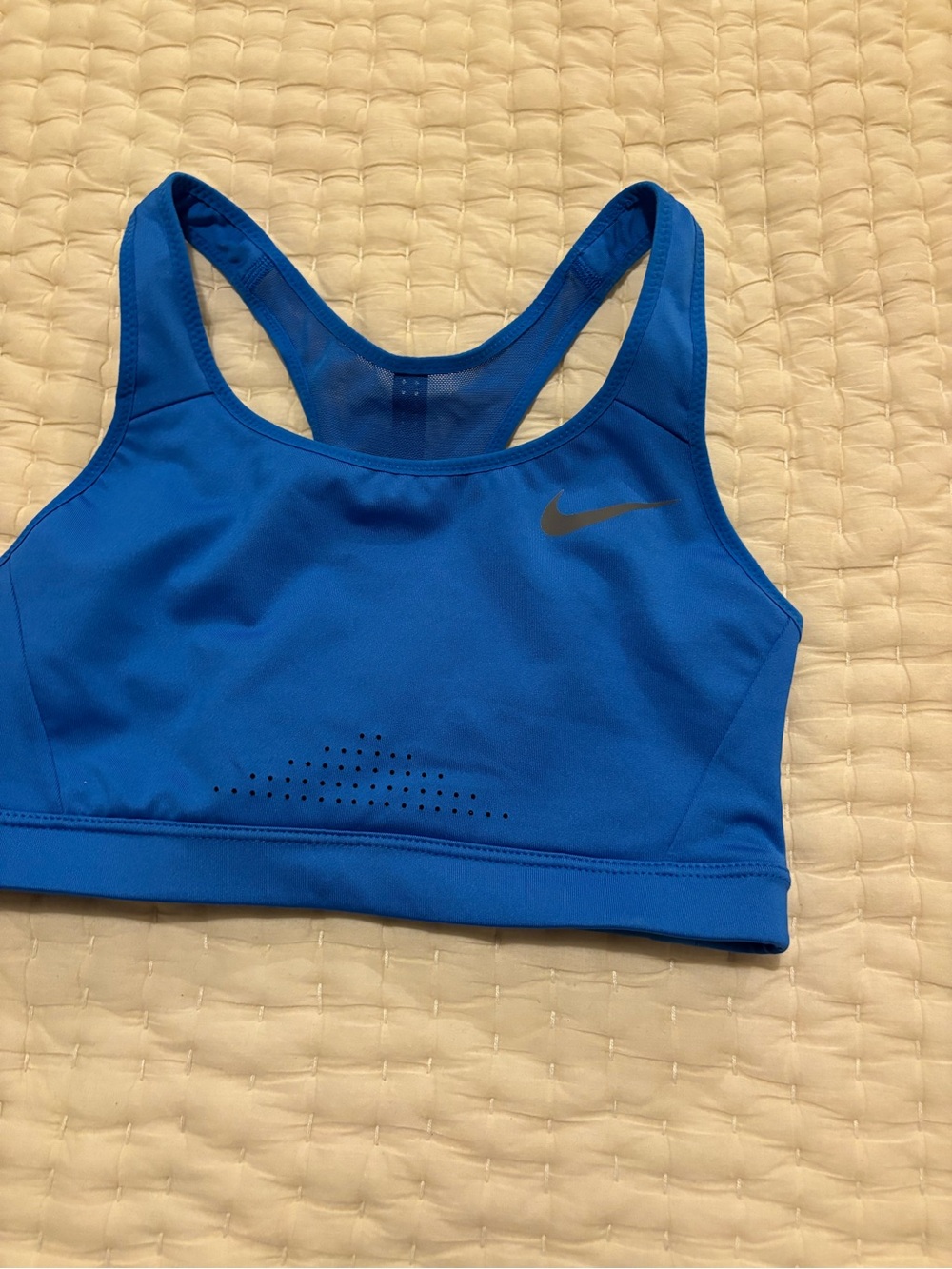 Nike Women's Bright Blue Racerback Support Sports Bra